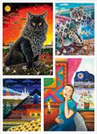 Серия открыток с произведениями художника Альфрида Шаймарданова.